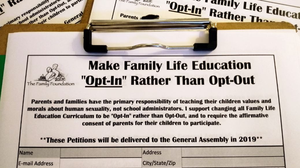 Sign the petition sponsored by The Family Foundation… Make Family Life Opt-In Rather Than Opt-Out To:      Speaker of the House Kirk Cox            Senate Majority Leader […]